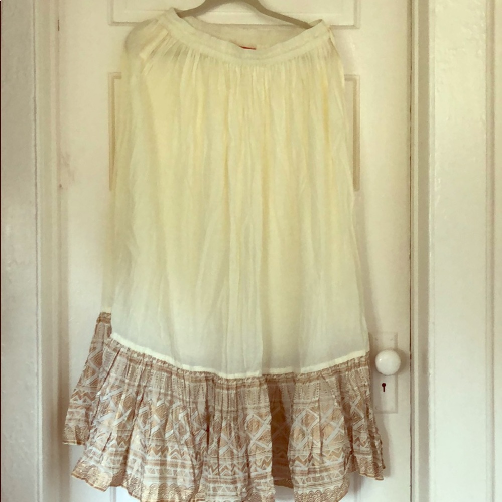 White skirt